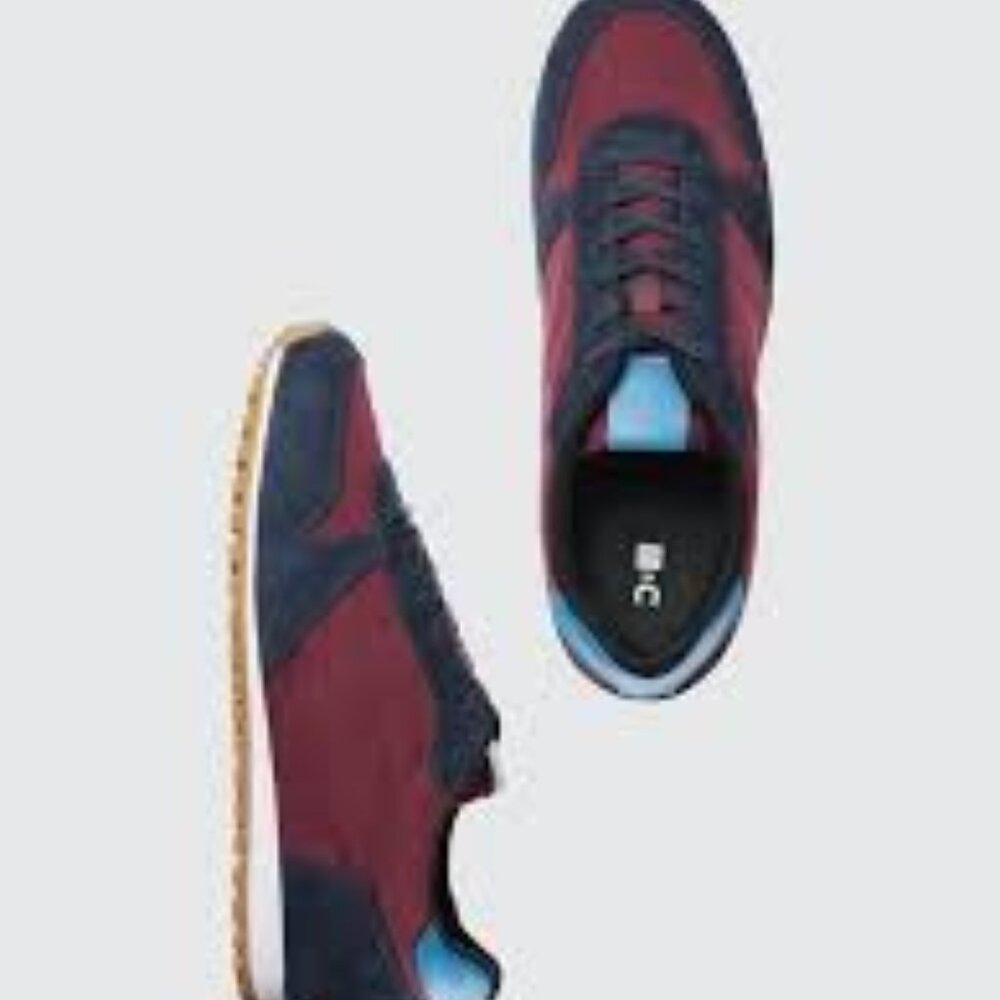 NWT Uniqlo :C collaboration Combination Sneaker in Wine combo